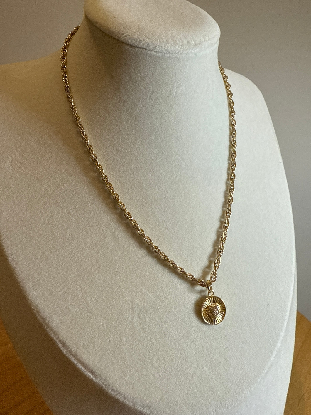 Wheat Chain with Pendant - 15 inches