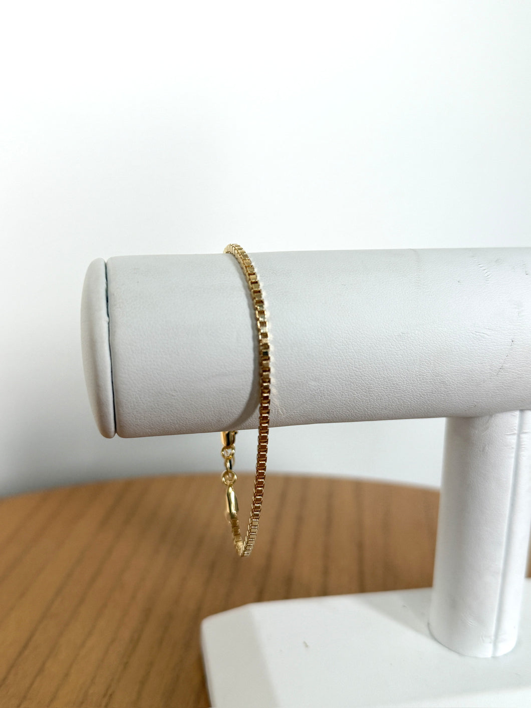 Gold Filled Box Chain Bracelet