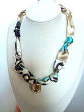 Load image into Gallery viewer, Scarf Necklace with Pendant
