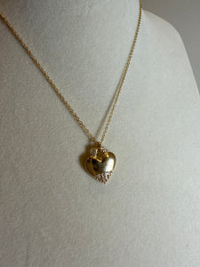 Whisper Chain Heart Pendant, 16 inches