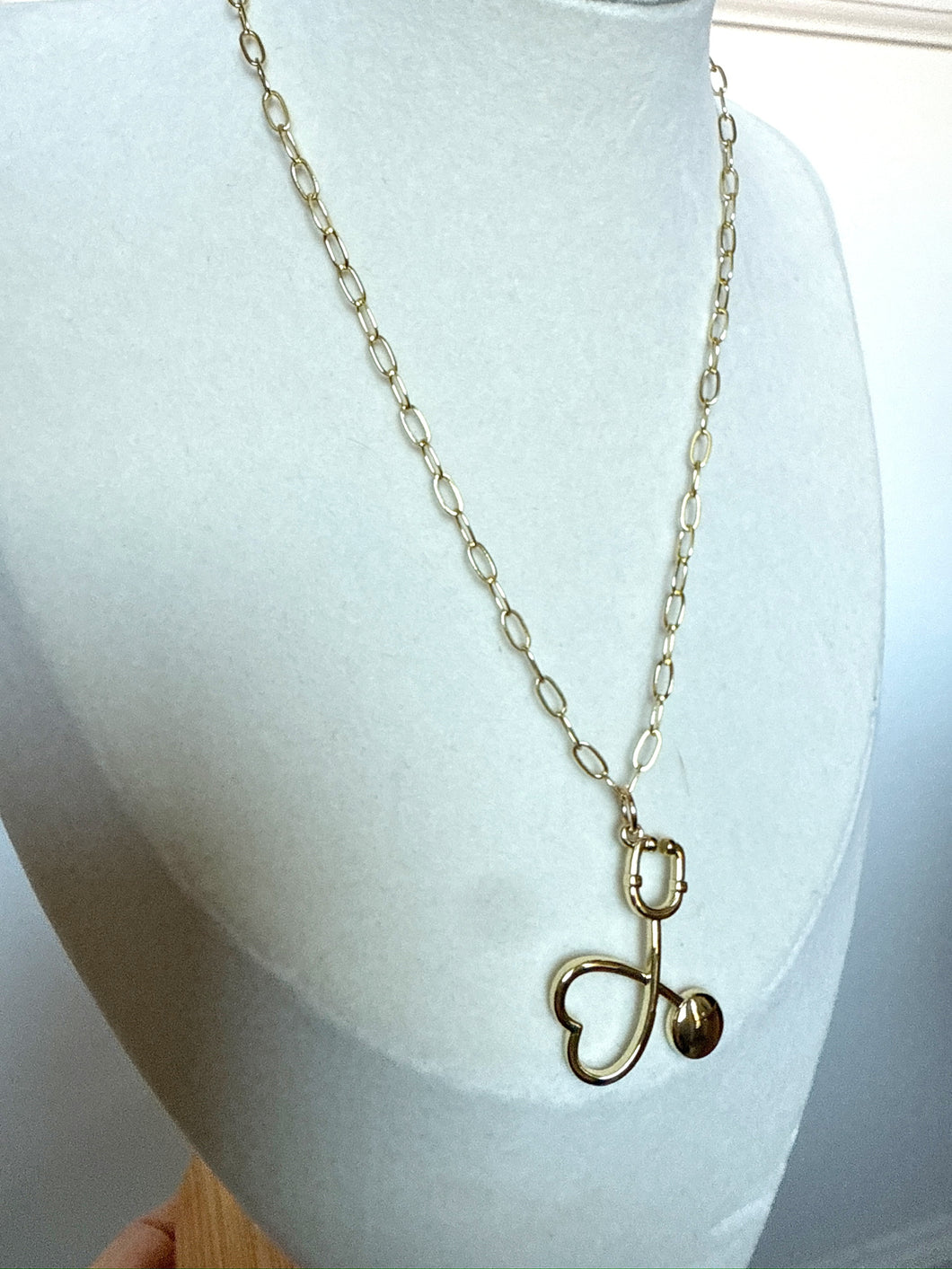 Stethoscope Charm Necklace