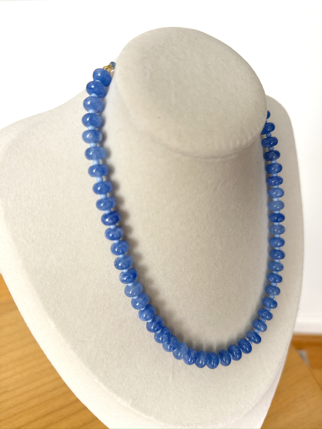 Blue Stone Candy Beaded Necklace