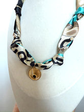 Load image into Gallery viewer, Scarf Necklace with Pendant

