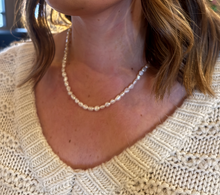 Load image into Gallery viewer, Baroque Pearl Necklace w/ Built In Extender, 17-19 inches
