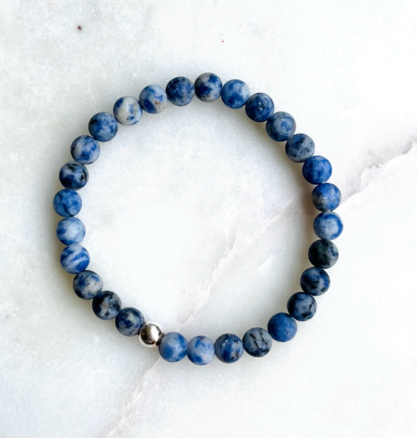 Stone Bead Bracelet - Blue