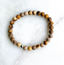 Load image into Gallery viewer, Stone Bead Bracelet - Light Brown
