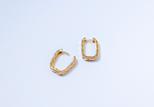 Load image into Gallery viewer, Rectangle CZ Hoops

