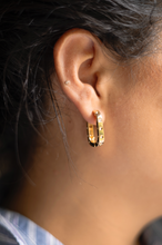 Load image into Gallery viewer, Rectangle CZ Hoops
